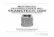MOTORVAC TECHNOLOGIES INC. TRANSTECH-1000 · PDF fileWear chemical resistant gloves when connecting or disconnecting fitting and adapters. ... and hoses. Hot surfaces can ... the fluid
