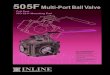 505F Multi-Port Ball Valveballvalve.com/pdf/505F 201706V3.8.pdf · 505F Multi-Port Ball Valve Full Port ... Socket Weld to ASME B16.11 Butt Weld to ASME B16.25 Multi-Position 