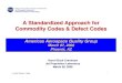 A Standardized Approach for Commodity Codes & · PDF file · 2009-08-21A Standardized Approach for Commodity Codes & Defect Codes ... identifies companies doing or wishing to do business