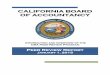 CALIFORNIA BOARD OF · PDF fileCALIFORNIA BOARD OF ACCOUNTANCY ... with the CBA’s responsibility to protect the public by ensuring that appropriate standards ... the firm selects