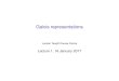 Galois representations - · PDF filePlan for the course IIntroduction, review of algebraic number theory IArtin and ‘-adic representations, L-functions ILocal Galois representations,
