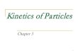 Kinetics of Particles - Yidnekachew · PDF fileKinetics of Particles ... acceleration method), ... Solution by impulse and momentum methods. 2. Force, Mass and Acceleration