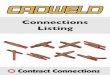 Connections Listing - · PDF fileCADWELD Connections Listing BA Splice/Horizontal - Bus Bar on edge BB Splice/Horizontal - Bus Bar flat BF Splice/Horizontal - two or more Bus Bars