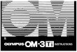 OM-3 Ti Instruction Manual (1.8 MB) - Olympus · PDF file2 Pull out the diopter adjustment knob. Turn and adjust the knob so that the matscreen appears sharp. Push the knob back in