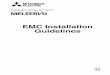 EMC Installation Guidelines - Mitsubishi · PDF fileEMC Installation Guidelines 1CW950 EMC INSTRUCTION GUIDELINES HEAD OFFICE : ... 6.1.2 Grounding the shield at both ends of the cable