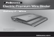 Electric Premium Wire Binder - Fellowesassets.fellowes.com/manuals/Galaxy E_Wire 3L reader.pdf · - remove staples and other metal articles prior to punching - never exceed the machines