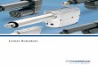 Linear Actuators Brochure (letter) · PDF filegeneration of actuators for use in ... • Electric actuation components cost ... marine, road work and railway equipment for positioning