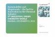 Sustainability and Megatrends –the fuel for Innovation in … Vollmer, Clariant International Ltd, 06.12.2013 Table of Contents 2 Public, Megatrends and Sustainability -the fuel