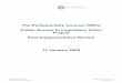 The Parliamentary Counsel Office Public Access to ... · PDF fileThe Parliamentary Counsel Office Public Access to ... Post Implementation Review ... pending an independent technical