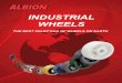 INDUSTRIAL WHEELS - Albion Inc. - Albion casters WHEELS THE BEST SELECTION ... ture a cage separating hardened steel rollers and a hardened steel split outer race. ... Radial Ball