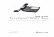 Polycom CX 700 User Guidesupportdocs.polycom.com/.../Polycom_CX700_User_Guide_English_… · May 2009 Edition 1725-31402-001 Rev. B1 User Guide for the Polycom® CX700 IP Phone Microsoft®