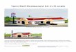 Taco Bell Restaurant kit in N · PDF fileTaco Bell Restaurant kit in N scale Parking lot base and cars not included This kit includes all building parts milled in white styrene plastic,