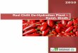 Red Chilli De-Hydration Plant – Kunri, Sindh first priority policy should be to resolve the problem of post harvest losses by constructing yards for drying storage infrastructure