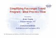 Simplifying Passenger Travel Program - Ideal Process · PDF fileSimplifying Passenger Travel Program - Ideal Process Flow ... opportunity in the travel process. ... (at kiosk or airline