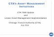 CTA TAM Update and Linear Asset Management …onlinepubs.trb.org/onlinepubs/conferences/2016/AssetMgt/79.Leah...Linear Asset Management Implementation CTA ... 10,813 bus stops, and