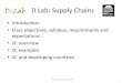 D Lab: Supply Chains - MIT OpenCourseWare · PDF fileD Lab: Supply Chains ... • Introduce concepts of supply chain design and operations ... • Individual assignments: problem sets