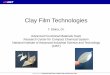 Clay Film Technologies - Unit of the clay-based-film c Ideal structure of the self-supported film Heat durability and gas barrier performance are expected to improve if the material
