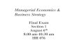 Managerial Economics & Business Strategy - · PDF fileManagerial Economics & Business Strategy. ... 1‐4 Economics of Effective Management Chapter 1: ... Chapter 1: Marginal Analysis
