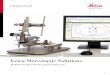 Leica Stereotaxic Solutions · PDF fileLeica Stereotaxic Solutions ... The Zebra Finch and Song Bird Frame fits ... Included in the range is the Video Microscope Two