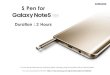 S Pen for Galaxy Note 5 - · PDF fileDuration : 2 Hours . What you will learn today KEYTAKEAWAY Chapter 1 : All about S Pen usage on Galaxy Note 5 (Air Command, S Note) Chapter 2 :