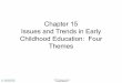 Issues and Trends in Early Childhood Education and Trends in Early Childhood Education: Four Themes ... The need for physical protection, safety, ... –A sad and unfavorable history