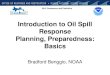 Introduction to Oil Spill Response Planning, Preparedness ... · PDF fileIntroduction to Oil Spill Response Planning, Preparedness: Basics ... The Federal Government – US Coast Guard