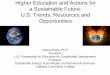 Higher Education and Actions for a Sustainable Future: U.S ... · PDF fileHigher Education and Actions for a Sustainable Future: U.S. Trends, Resources and Opportunities ... Education