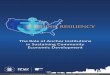 Building Resiliency: The Role of Anchor Institutions in ... · PDF fileBuilding Resiliency: The Role of Anchor Institutions in Sustaining Community Economic Development. analyzes the