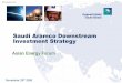 Saudi Aramco Downstream Investment Strategy · PDF fileIEEJ：December 2005 Saudi Aramco is one of the major players in key oil products and petrochemical markets, driven by commercial