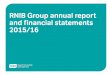 RNIB Group annual report and financial statements 2015/16 · PDF fileour 2014/19 strategy and inside this report you will find out ... and national level to fight for the ... RNIB