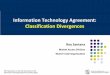 Information Technology Agreement: Classification Divergences · PDF fileWTO Symposium on the 15th Anniversary of the Information Technology Agreement (15 May 2012) Information Technology