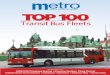 "Top 100 Transit Bus Fleets" - METRO Magazine - Bus, … 100 Transit Bus Fleets SPONSORED BY: 4ONE/USSC/Freedman Seating • American Seating • Clever Devices Daimler Buses North