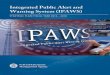 This document replaces the Strategic Plan for the … document replaces the Strategic Plan for the Integrated Public Alert and Warning System (IPAWS) Program dated June 2010 A Message