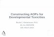 Constructing AOPs for Developmental Toxicities AOPs for Developmental Toxicities Nicole C. Kleinstreuer, ... Primary cells Complex cultures ... Kleinstreuer et al. 2011, Tox App Pharm