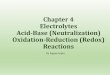 Chapter 4 Electrolytes Acid-Base (Neutralization ...drsapnag.manusadventures.com/chemistry/general-chemistry/...Chapter 4 Electrolytes Acid-Base (Neutralization) Oxidation-Reduction