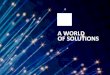 A WORLD OF SOLUTIONS - ITU: Committed to … Materials Metrology Environment and Chemistry 21 accredited laboratories. High technology supporting the ISQ engineering services. External