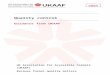 G005 Quality control - UKAAF - Welcome to the Website Web view · 2016-04-21This guidance contains recommendations for the frequency and detail of quality control measures for 