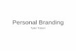 Personal Branding - Welcome to Utah State University Branding.pdf · Personal Branding Statement • Step 5: Write your Personal Branding Statement based off of the first four steps