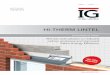 HI-THERM LINTEL - IG Lintels - Steel Lintelsiglintels.com/files/2010/11/IG-Lintels-Hi-Therm-Brochure.pdf · GOOD DETAILING POOR SITE DETAILING GRP Hi-Therm integrated lintel for better