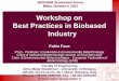 Workshop on Best Practices in Biobased · PDF fileBest Practices in Biobased Industry Fabio Fava ... Becoteps ( ) i)Achieve closer and more coordinated collaboration between KBBE ETPs
