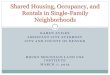 Shared Housing, Occupancy, and Rentals in Single · PDF fileShared Housing, Occupancy, and Rentals in Single-Family Neighborhoods Reaction “Single-family residences that are being