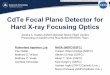 CdTe Focal Plane Detector for Hard X-ray Focusing Optics · PDF fileCdTe Focal Plane Detector for Hard X-ray Focusing Optics ... imager Guide telescope . ... available than CZT