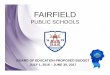 2016-2017 Proposed Board of Education Budget - FAIRFIELDcdn.fairfieldschools.org/boe/budget/2016-17/BoardofEducationBudget... · Summary of Total Staffing for Fairfield Public Schools