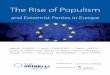The Rise of Populism - Spinelli  · PDF fileThe Rise of Populism ... still probably manageable but could spiral out of control. ... model which due to the globalization pro