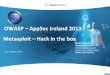 OWASP AppSec Ireland 2013 Metasploit Hack in the box · PDF file1 CONFIDENTIAL Metasploit – Hack in the box OWASP – AppSec Ireland 2013 Patrick Fitzgerald Security Consultant misterfitzy@gmail.com