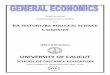BA HISTORY/BA POLITICAL SCIENCE - University of Calicutuniversityofcalicut.info/news/GeneralEconomicsI.pdf · General Economics 2 ... For II SEMESTER BA HISTORY/BA POLITICAL SCIENCE
