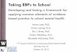Taking EBPs to Schoolcsmh.umaryland.edu/.../CS2.14LyonLudwigBruns.TakingEBPstoSchool.pdfTaking EBPs to School ... Tier 3 Tier 2 Tier 1 BRISC Inputs (from the school & other systems