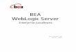 BEA WebLogic Server - Freie Universität · PDF fileDistributing transactions across EJBs in a WebLogic Server cluster3-21 Transaction isolation level ... DeployerTool basics