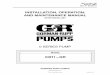 INSTALLATION, OPERATION, AND  RUPP PUMPS   1981 Gorman‐Rupp Pumps Printed in U.S.A. INSTALLATION, OPERATION, AND MAINTENANCE MANUAL WITH PARTS LIST 0 SERIES PUMP MODEL
