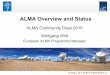 ALMA Overview and Status - ESO · PDF fileALMA Overview and Status ALMA Community Days ... ALMA Community Days | 13 - 15 Apr ... Building & testing prototype receiver Band 2 prototype